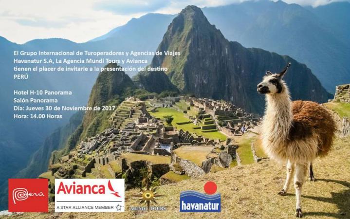 Havanatur presenta viajes turísticos a Perú para cubanos