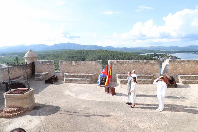 Reyes de España concluyen visita oficial en Santiago de Cuba