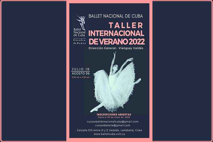 Ballet Nacional de Cuba realiza Taller Internacional de Verano