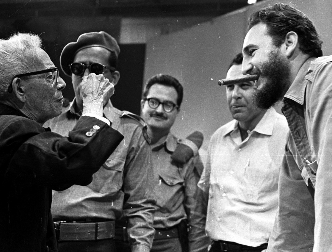 Fidel Castro y Sindo Garay