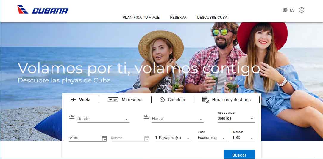 Cubana de Aviación lanza la venta online de boletos