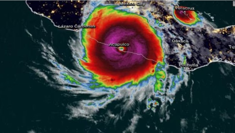 Pensamientos emanados de un intenso huracán en el Pacífico mexicano