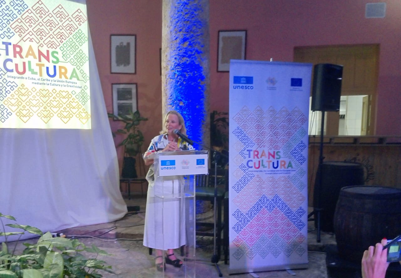 Sra. Anne Lemaistre, directora y representante de la UNESCO Habana.