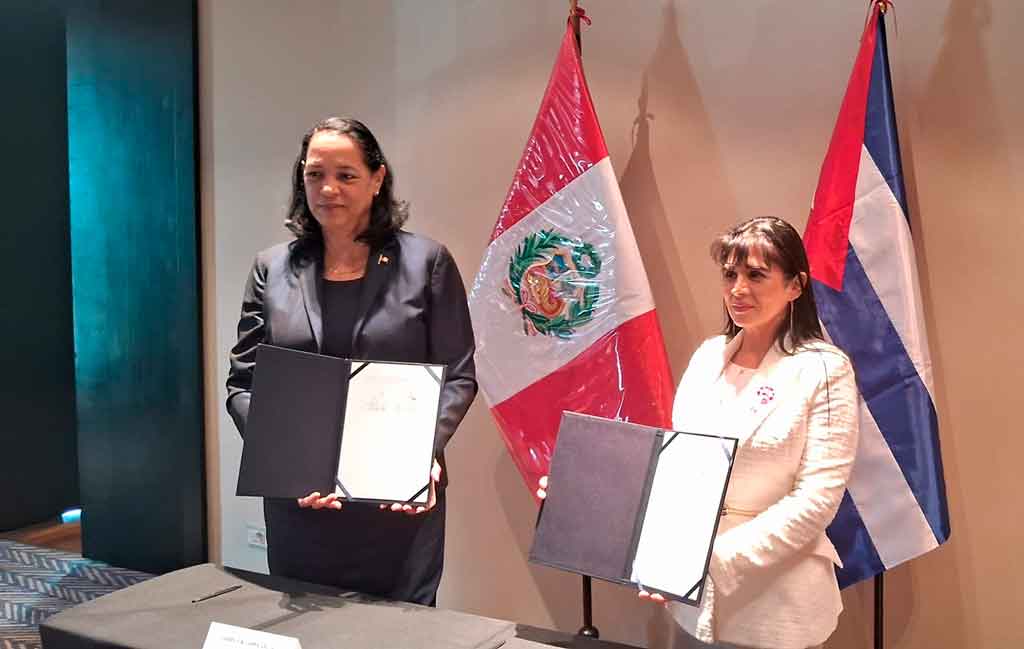 Perú y Cuba firman Memorando de Entendimiento sobre Cooperación Turística