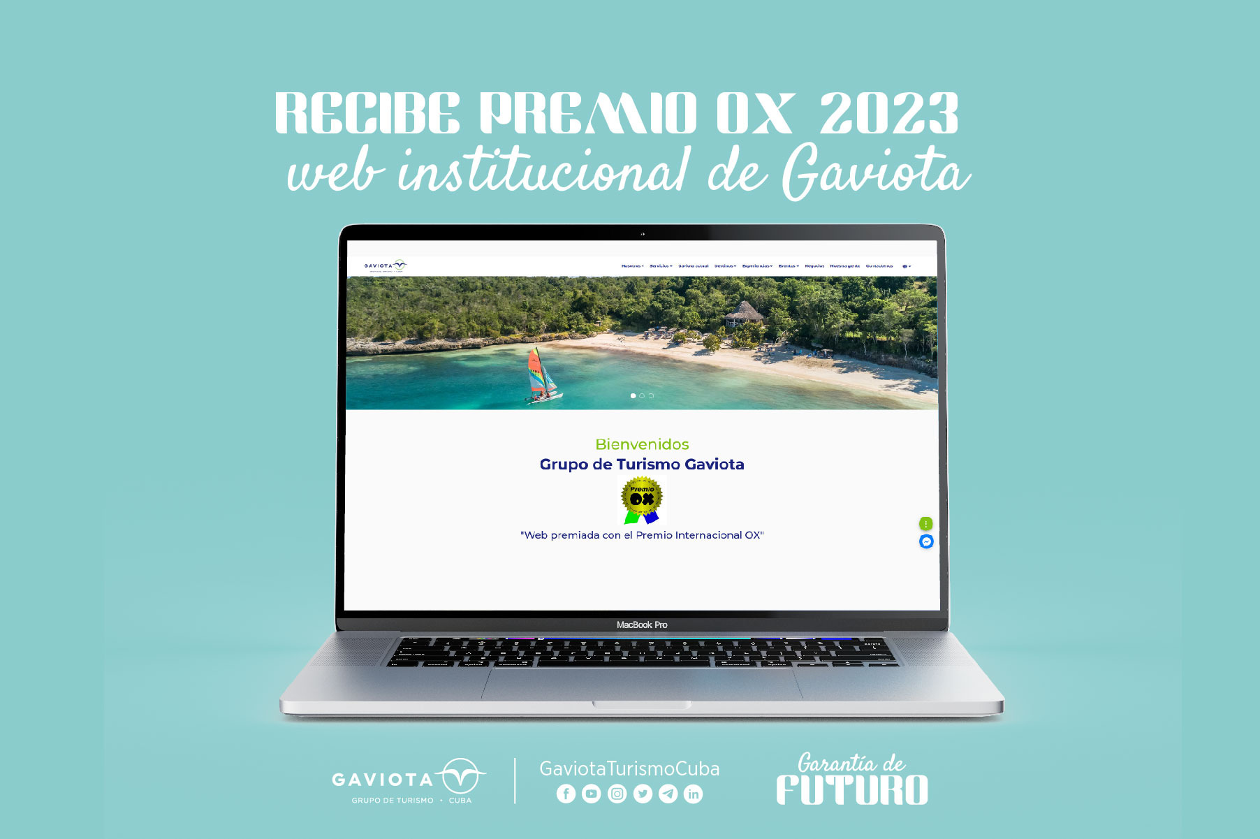 Sitio web de Gaviota recibe premio OX 2023