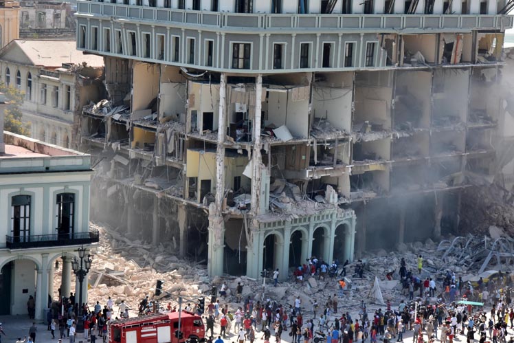 Explosión en Hotel Saratoga en La Habana, Cuba