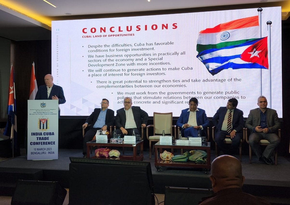 Rodrigo Malmierca presenta en India oportunidades de inversión extranjera en Cuba