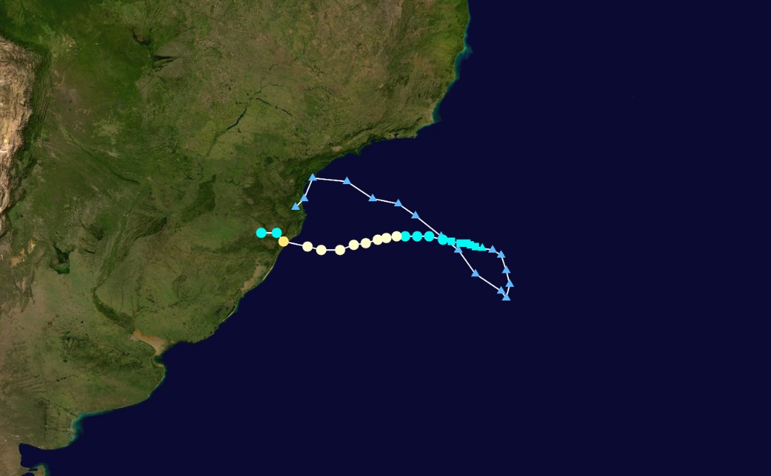 Trayectoria del Huracán Catarina