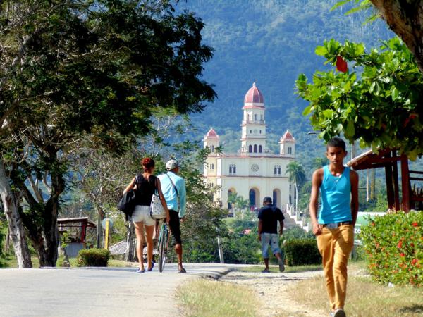 Poblado de El Cobre en Santiago de Cuba