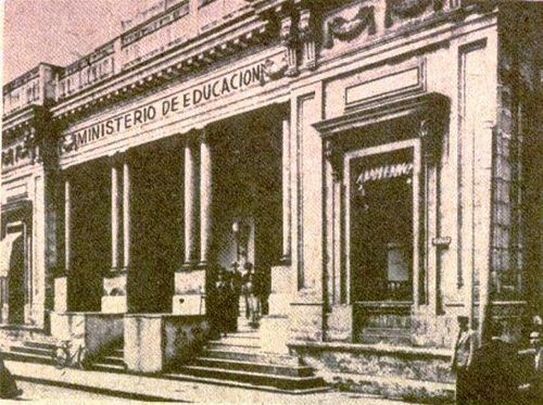 Palacio de Gobierno cuando fuera Ministerio de Educación