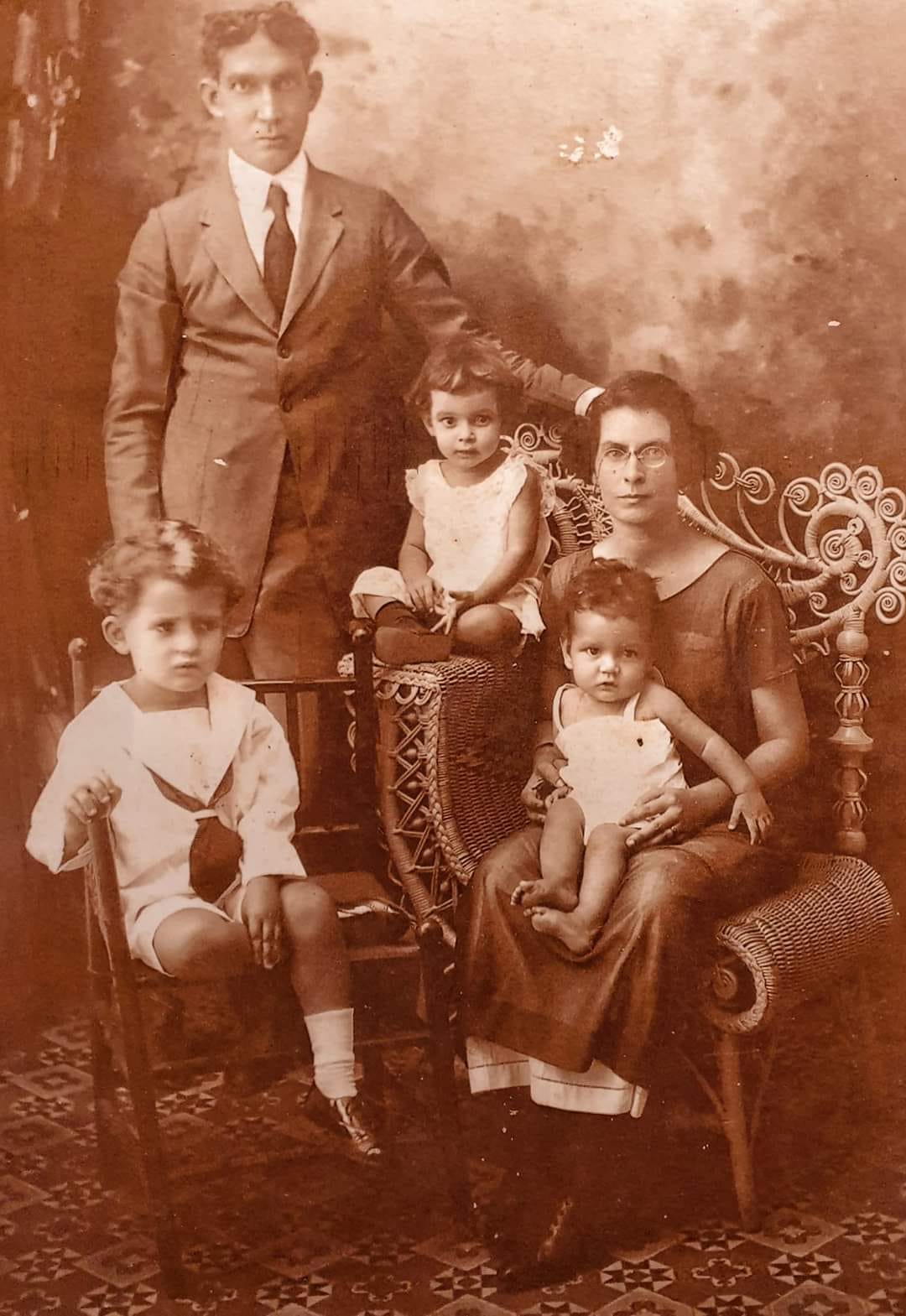 Familia canaria en Cuba