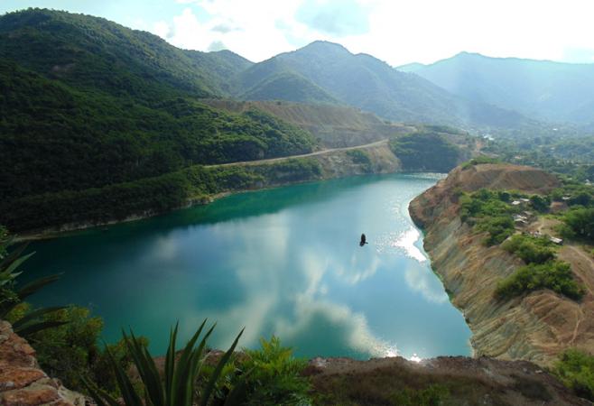 Poblado de El Cobre en Santiago de Cuba