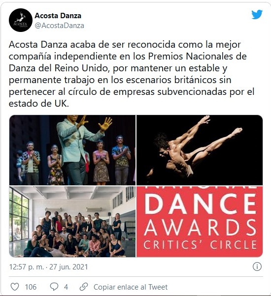 Acosta Danza-anuncio en redes sociales