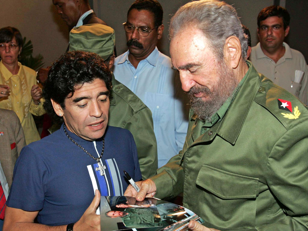 Maradona y Fidel