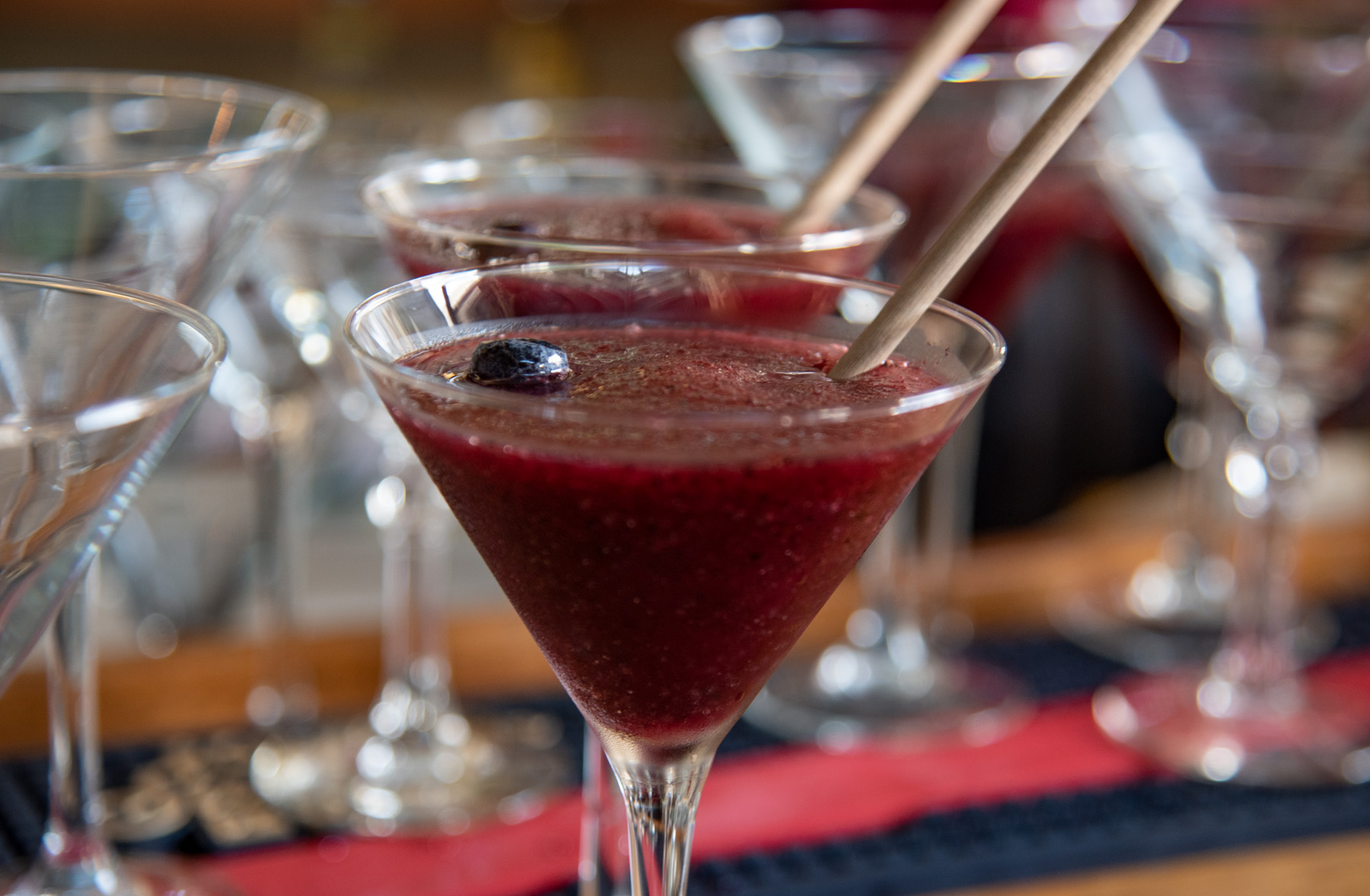 Daiquirí de arándanos.
