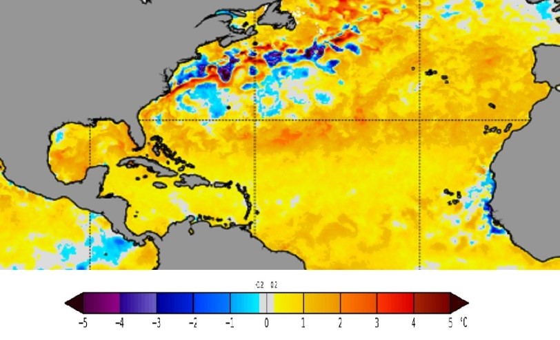 Fragmento de mapa de la NOAA