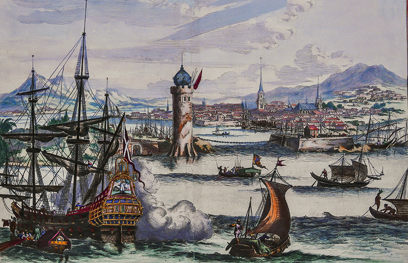 Grabado holandes del siglo XVII representado a La Habana
