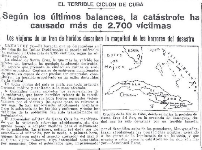 Información en Periódico de 1933