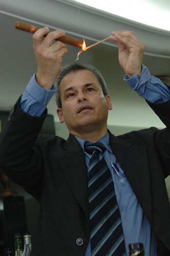 Presidente de los Sommeliers cubanos, Juan Jesús Machín. Foto: Habanos, S.A.
