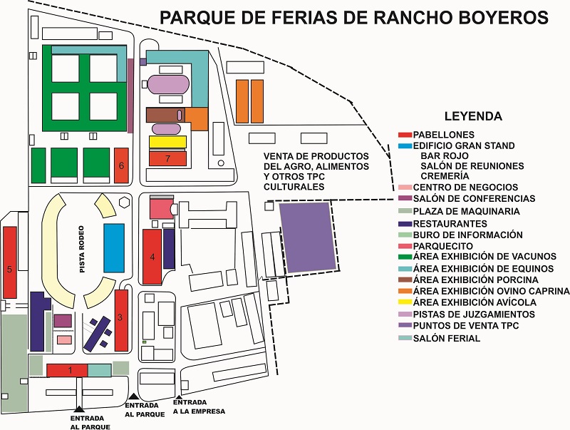 Fiagrop 2022, plano general de la Feria