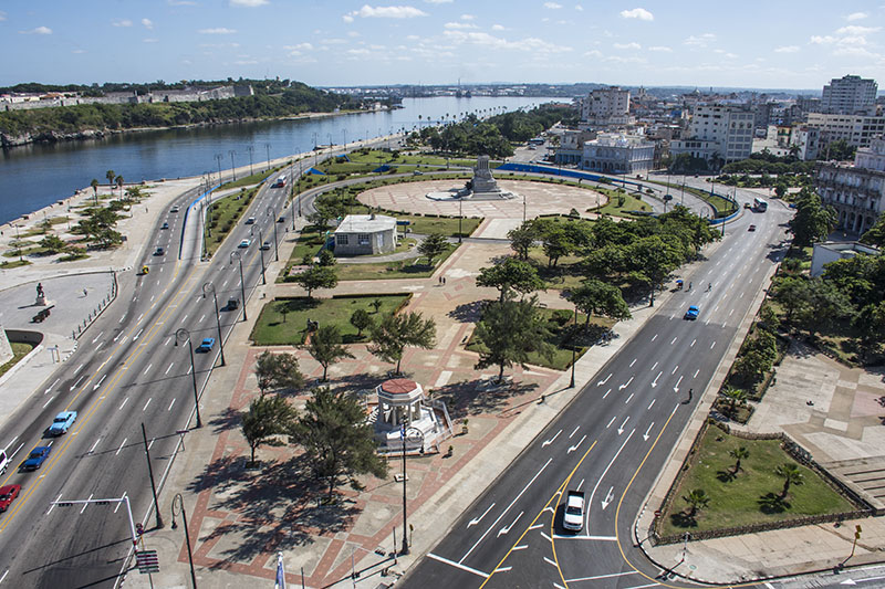 Panorámica del canal de la bahía tal como se observa hoy