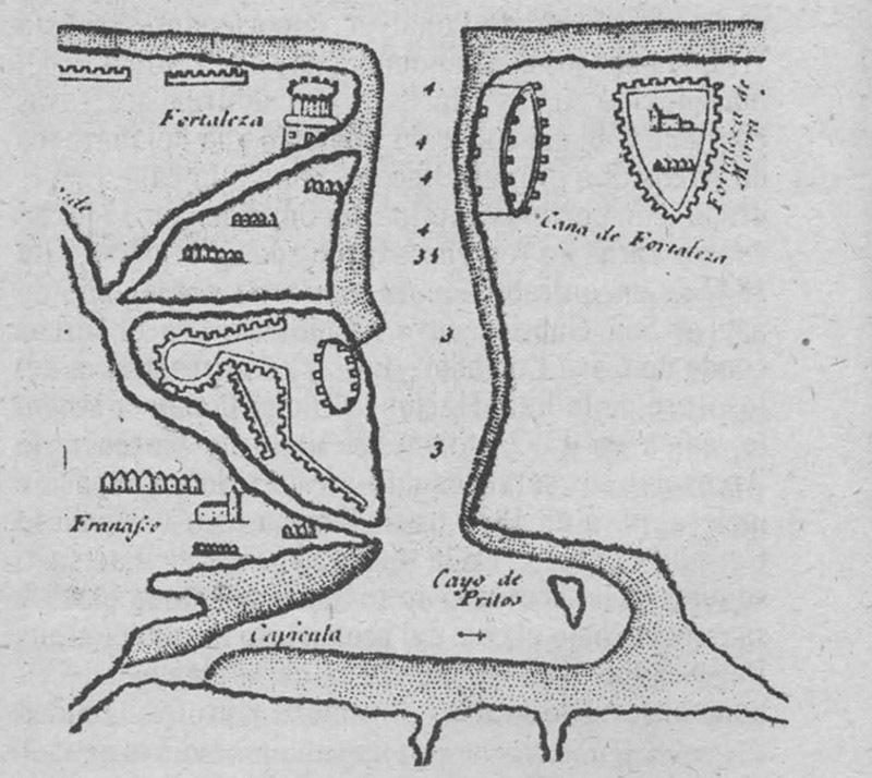 Plano de La Habana hecho en el siglo XVI