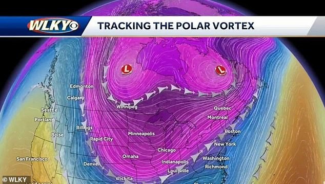 Vórtice Polar-EEUU y Canadá