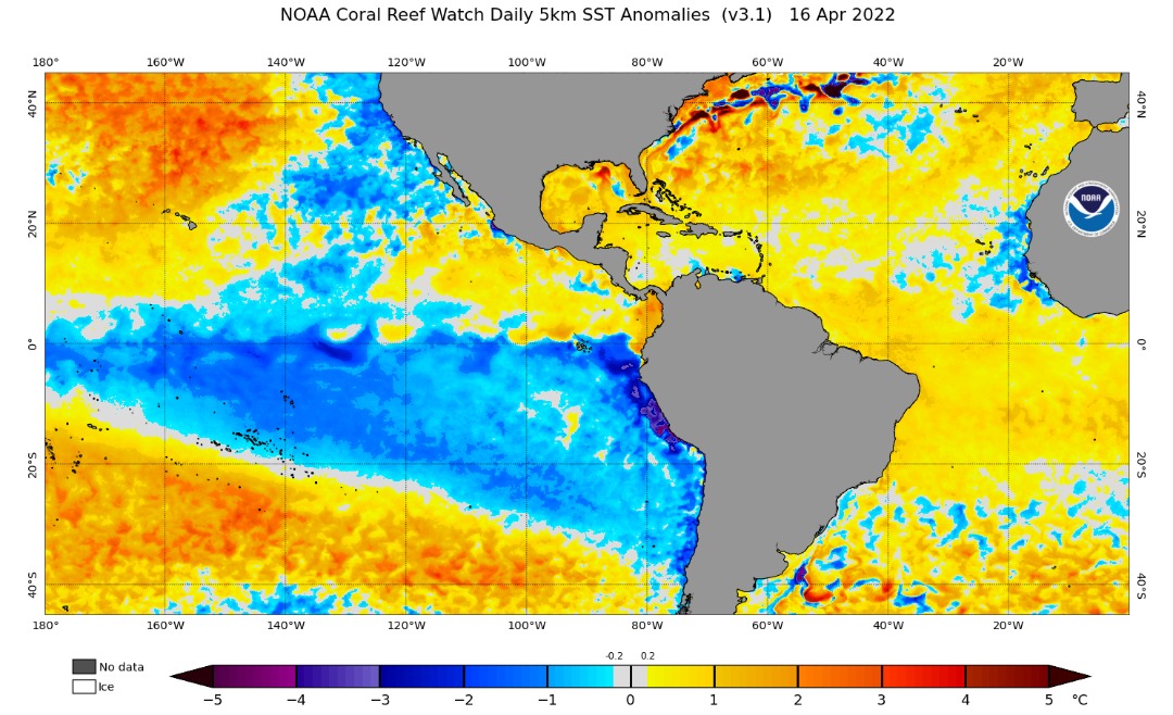 La Niña, persistente desde las dos temporadas anteriores, fue un factor que determinó el pronóstico de una Activa Temporada de Ciclones Tropicales 2022.