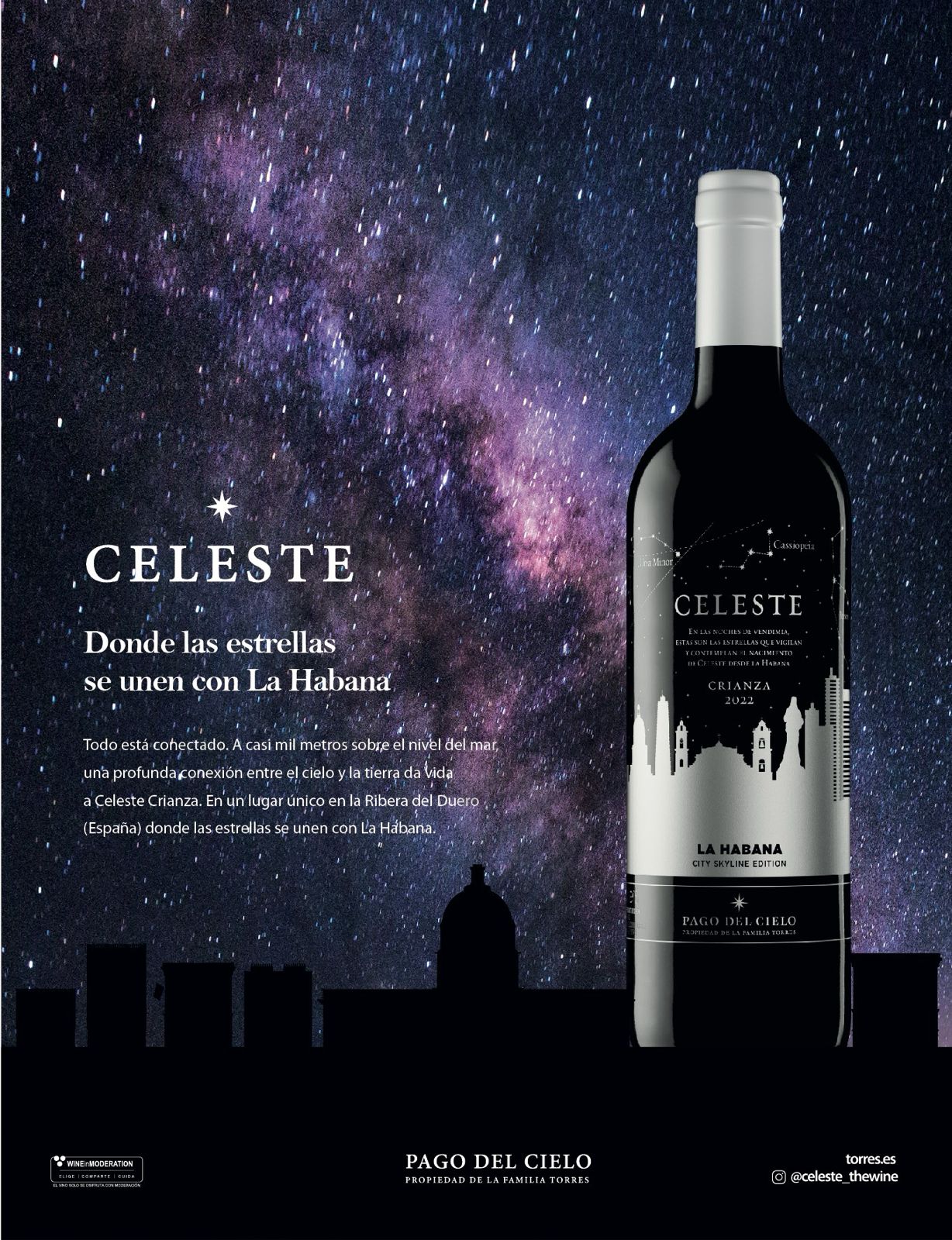 Celeste, un nuevo vino de Bodegas Torres en saludo a La Habana