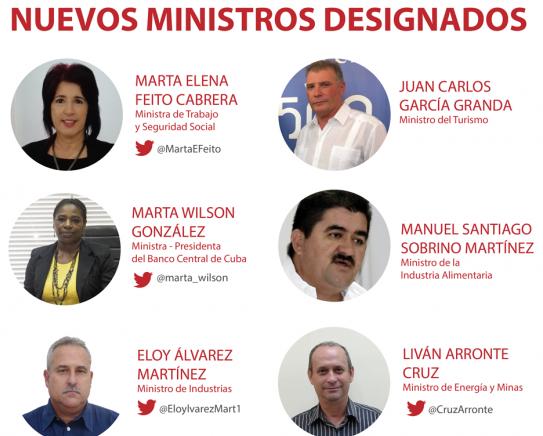 Nuevos ministros cuba