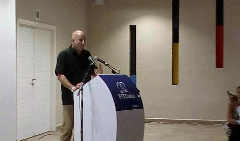 José Manuel Bisbé York, presidente de la Agencia Viajes Cuba, en FitCuba 2018 Seguridad: piedra angular del turismo de circuitos en Cuba