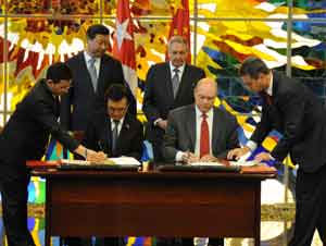 Firma de convenios con la presencia de Raúl Castro y Xi Jinping China y Cuba firman 29 convenios de cooperación