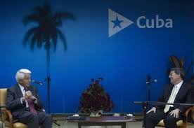 Thomas Donohue y Bruno Rodríguez dialogan en Cuba Presidente de la Cámara de Comercio de EE.UU visita Cuba