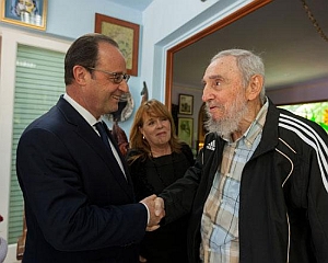 Hollande se encontró con el líder cubano Fidel Castro Cuba y Francia firmaron acuerdos e identificaron intereses comerciales