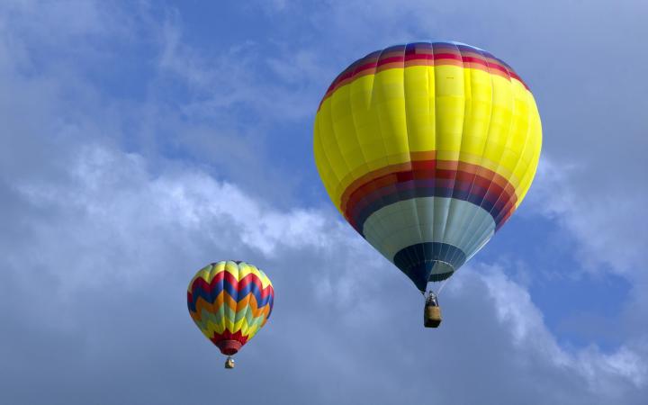 El mundo desde un globo aerostático