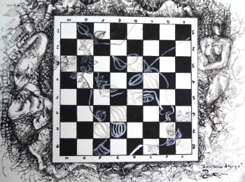 Invitación al Juego por Zaida del Rio Grupo Excelencias y renombrados artistas de la plástica por la práctica masiva del ajedrez en Cuba (+ galería)