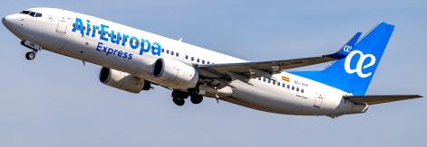 Air Europa sostiene vuelos a Cuba pese a crisis energética