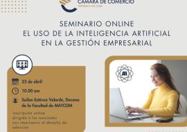 Cámara de Comercio anuncia seminario sobre Inteligencia Artificial