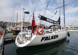 El Club Náutico Hemingway recibe a la tripulación del Nordic Falken