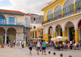 Plaza Vieja en La Habana Vieja