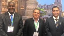 De izquierda a derecha: Raúl González Segarte, Mariano Fernández Arias y Juan Reyes Pozo