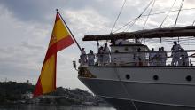 Buque escuela español “Juan Sebastián de Elcano” de visita en Cuba