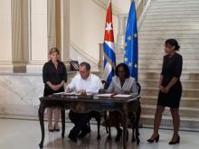 Cuba y la Unión Europea firman memorando de intención