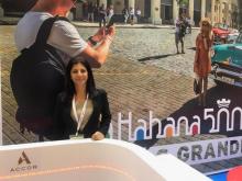 Gisela Morejón, del departamento de ventas de Accor en Cuba