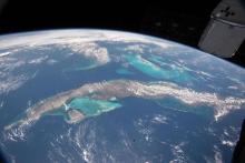 Cuba vista desde el espacio