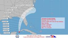 Tormenta Idalia muy próxima a convertirse en huracán