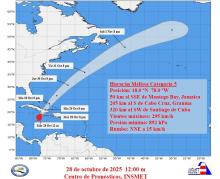 Evacuados turistas en Holguín ante cercanía de huracán Melissa a Cuba