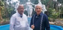 El Vicepresidente de la Academia Iberoamericana de Gastronomía, el señor José Carlos de Santiago, conversó con el director de Tropicana, Joaquín Y Mock Díaz,