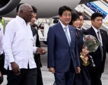 En Cuba un primer ministro de Japón por primera vez