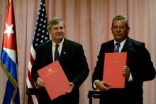 Cuba y EE.UU. firman memorando de entendimiento en agricultura